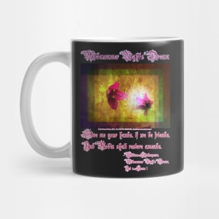 marriage of Titania; Salmon berry floral duet Mug